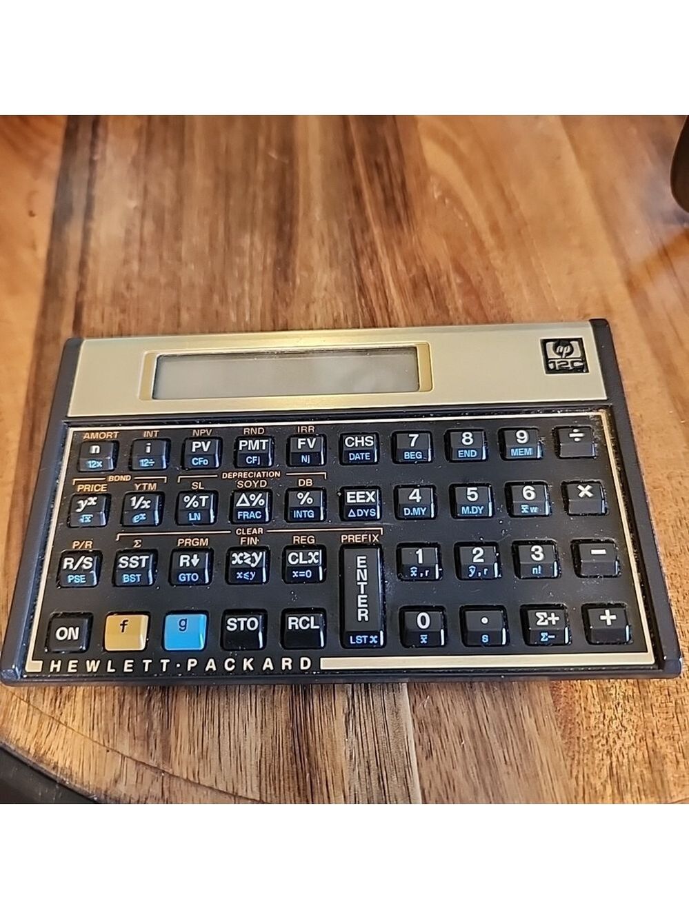 Vintage Hewlett Packard HP 12C Financial Calculator with Case